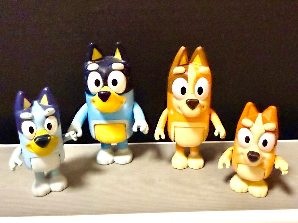 Bluey family set 1 Mum Dad Bingo & Bluey
